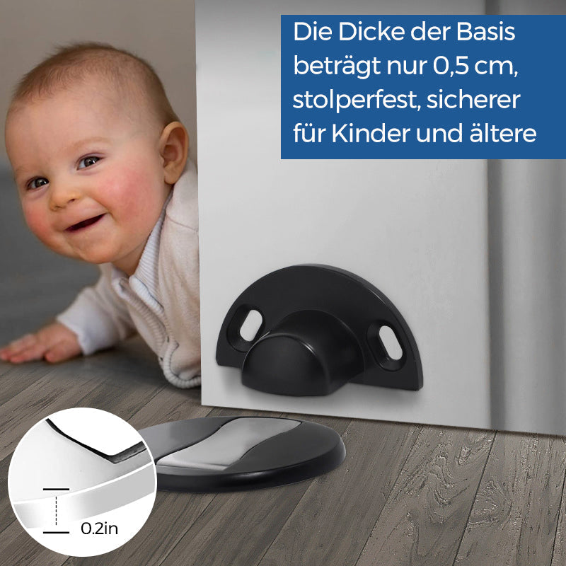 Stainless Steel Door Stopper with Invisible Magnetic Design