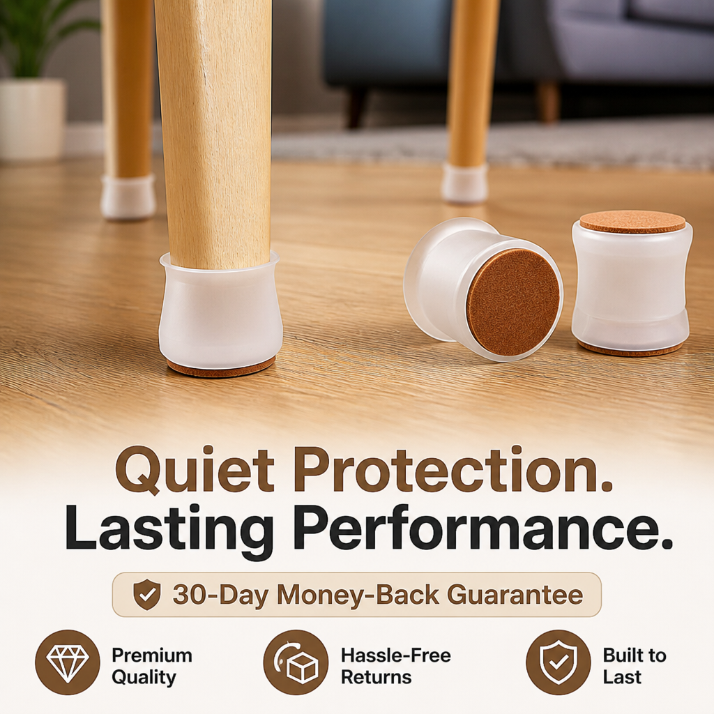 ZenGuard™ Furniture Leg Protectors — Quietly Defend Your Floors and Reclaim Peace at Home