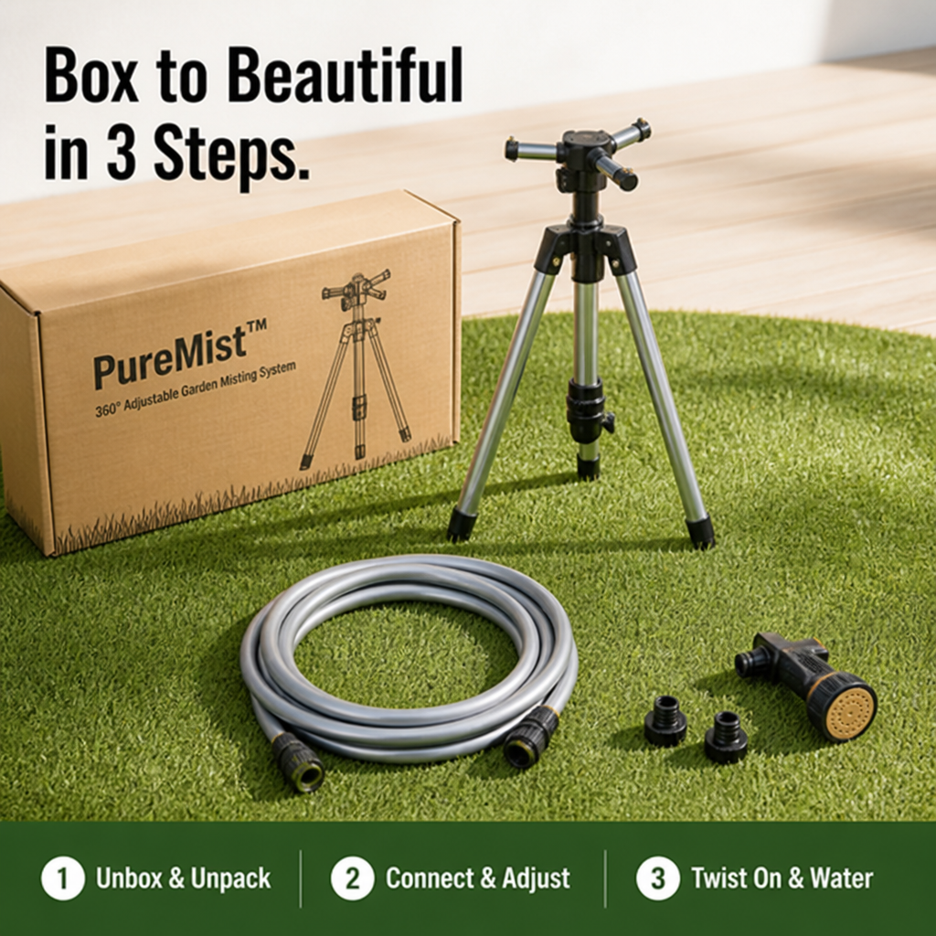 PureMist™ — Transform Your Garden into a Silent, Cooling Oasis of Life
