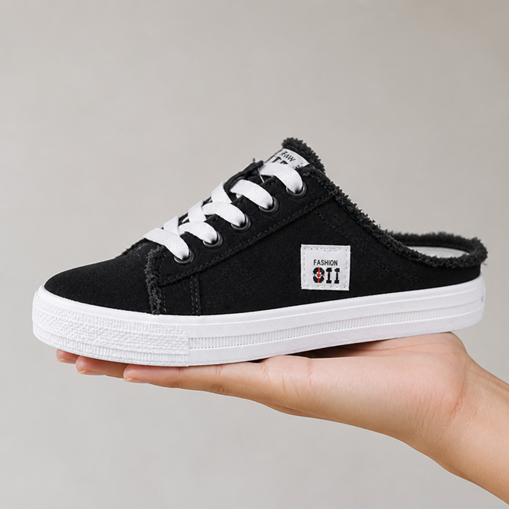 VivaStride™ Denim Mule Sneakers — Step Light, Look Fierce, Feel Unstoppable All Day