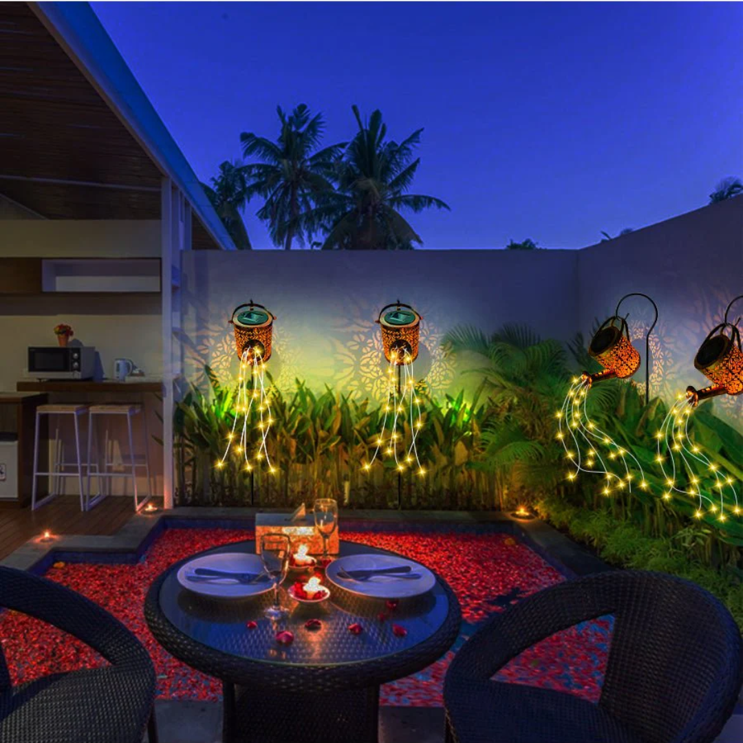 Solar-Powered Garden Light for Outdoor Use with Starry Glow