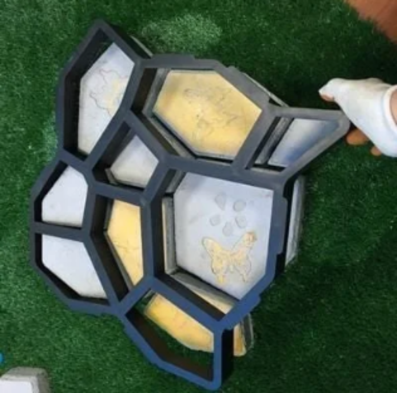 DIY Stepping Stone Mold for Creating Custom Concrete Paths