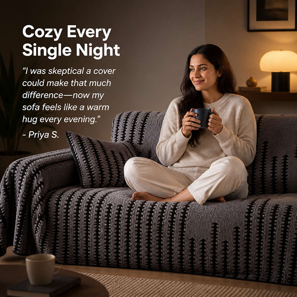 SnuggleNest™ — Wrap Your Sofa in Unshakable Warmth and Cozy Comfort All Season Long