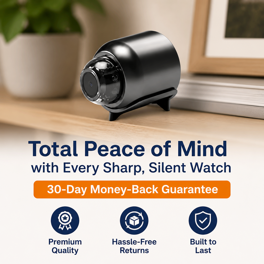 VigilLens™ Mini — Total Peace of Mind with Every Sharp, Silent Watch