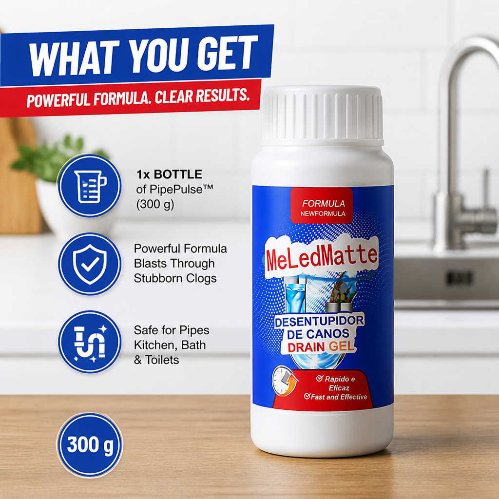 PipePulse™ — Blast Through Clogs Instantly for Clear, Fresh-Flowing Pipes