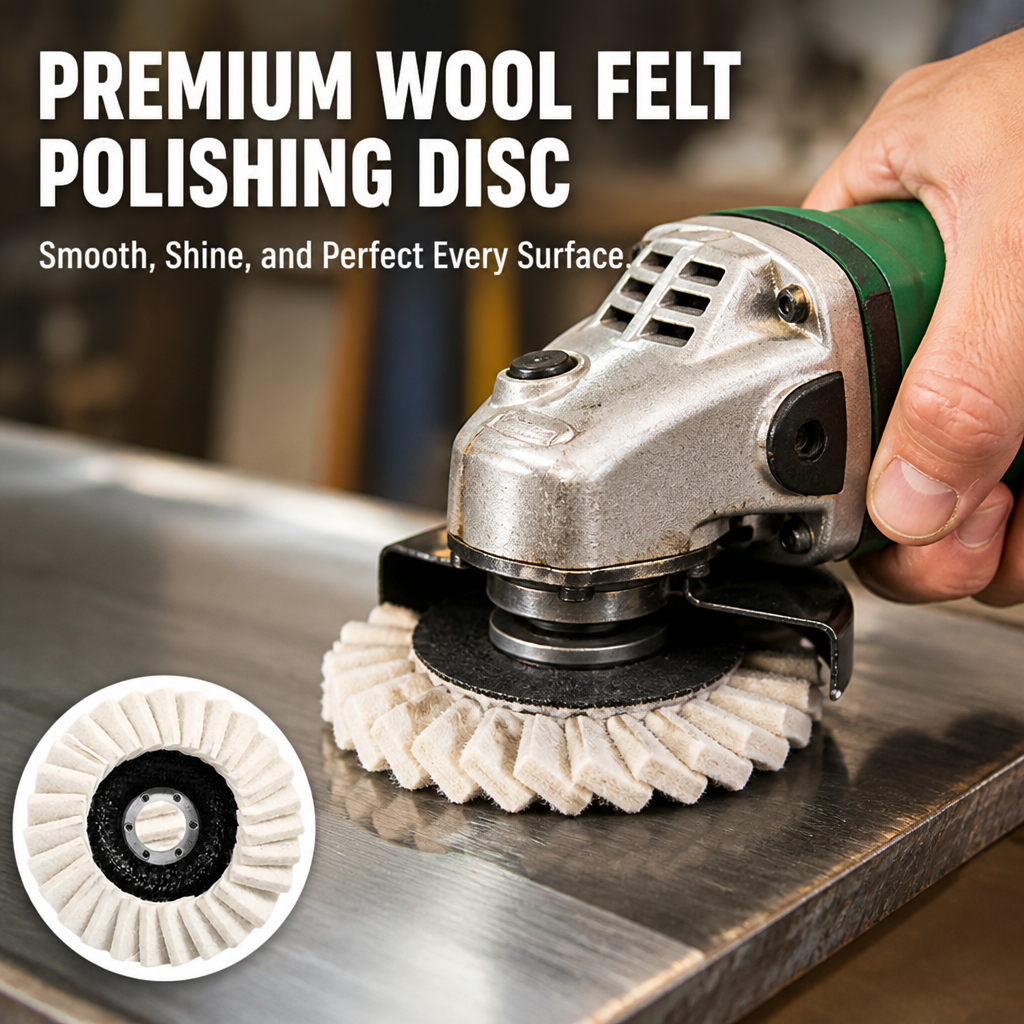 SilkRidge™ Wool Felt Polishing Disc — Transform Surfaces Into Jaw-Dropping Mirror-Shine with Effortless Precision