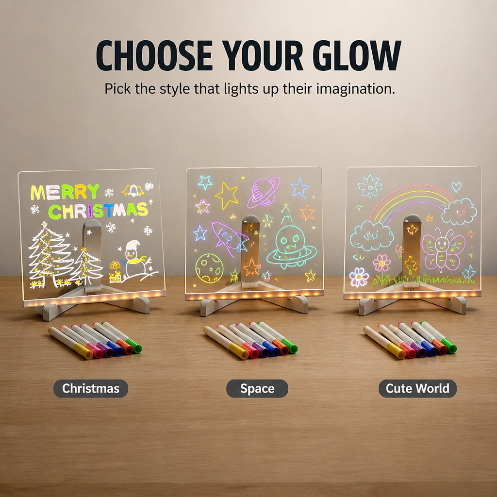 GlowSpark™ — Ignite Your Child’s Creativity with a Mesmerizing, Endless Glow