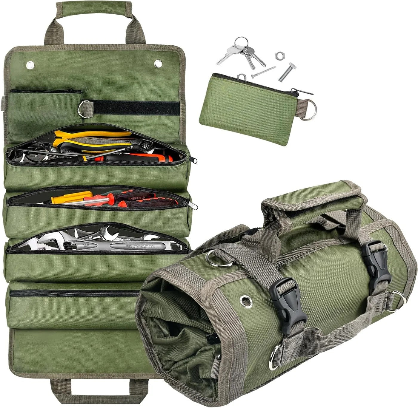 Tool Organizer | Quick Tool Reach | Roll-up and Tidy | ToolRig