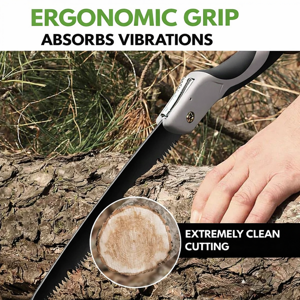 Handsaw | Compact Foldable Outdoor Tool | Precise Wood Cutting | Waldrix