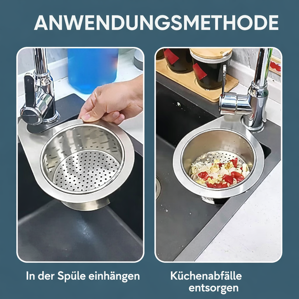 Stainless Steel Sink Basket Strainer | Drain Filter in Swan Shape | SinkStrainer