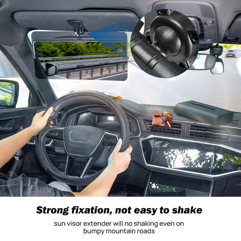 Polarized Glare-Reducing Sunshade for Cars