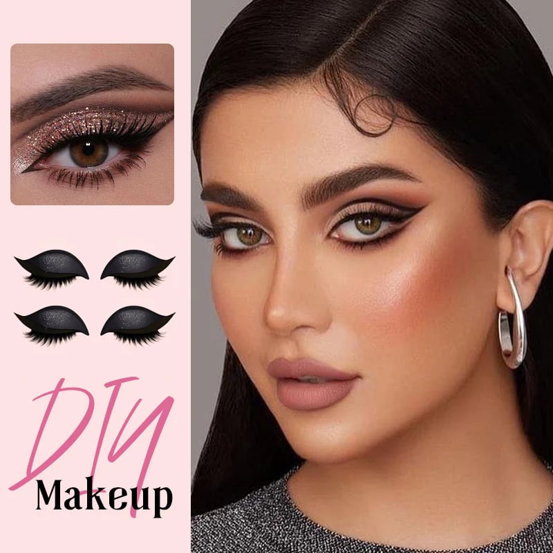 Eyeshadow and Eyelashes with Eye Makeup Patches