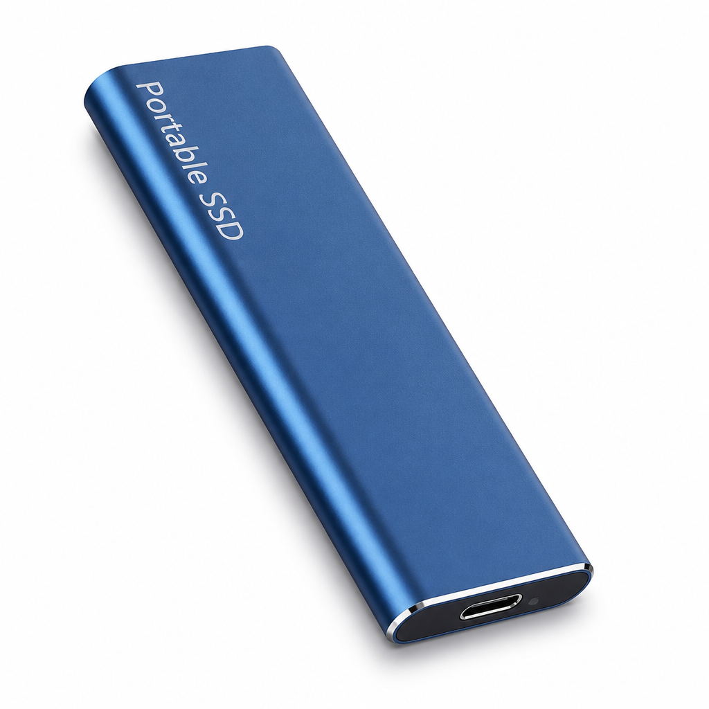 Portable 4TB USB-C Metal External Hard Drive