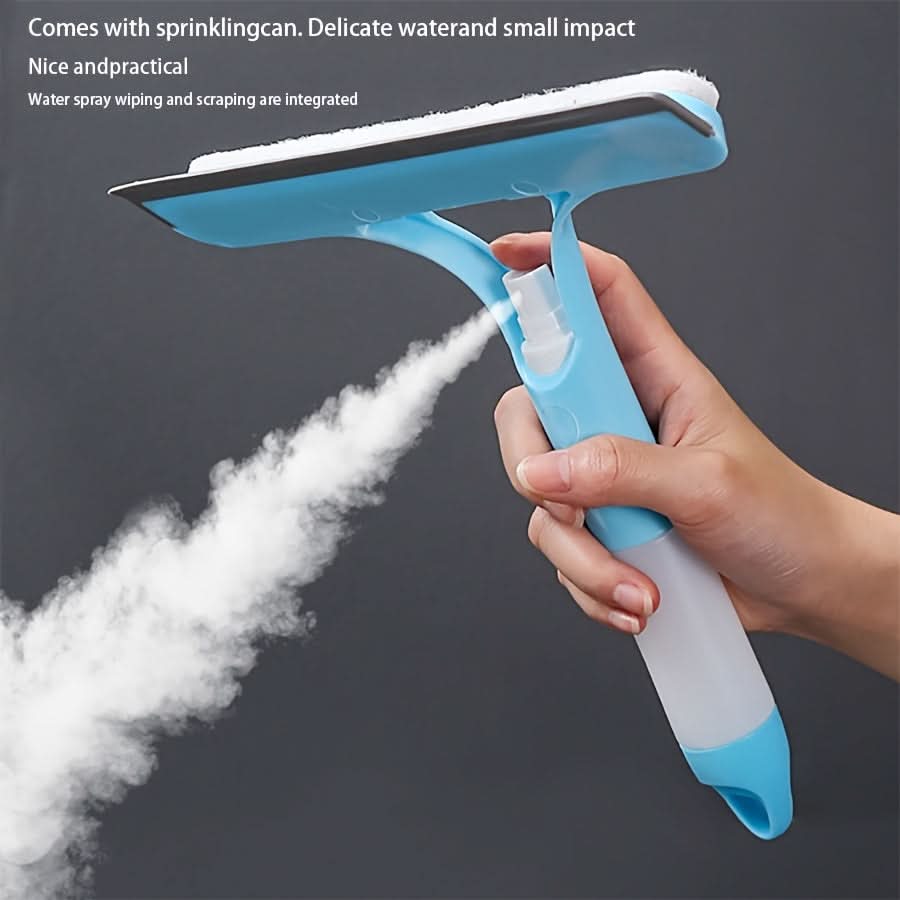 3-in-1 Scraper for Windows and Mirrors with Detachable Microfiber Cloth