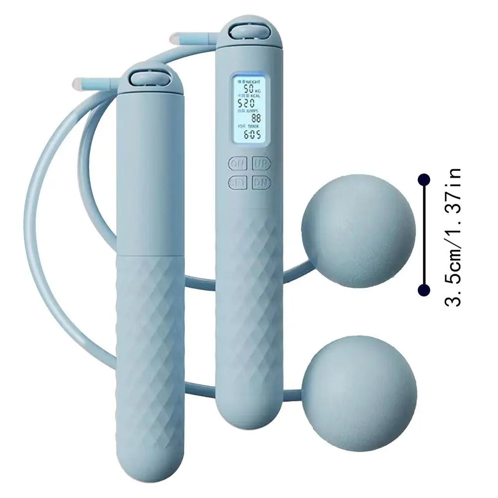 Weighted Jump Rope Without Ropes for Indoor Home Gym Fitness Tracking