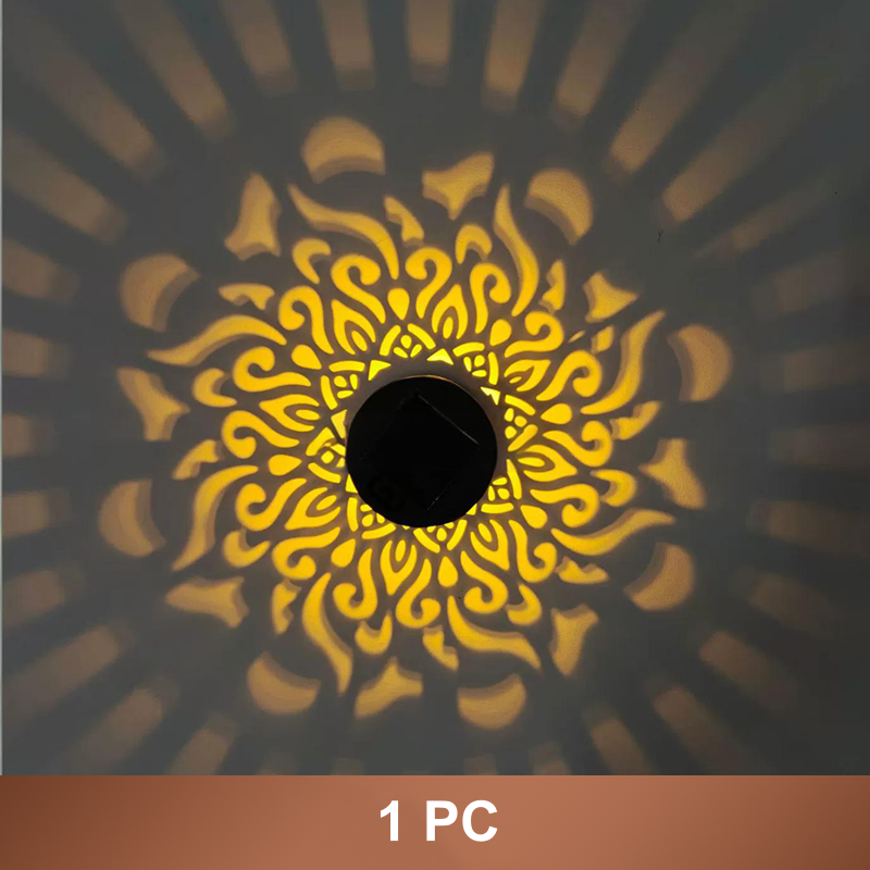 Mandala Pattern Solar Projector Light