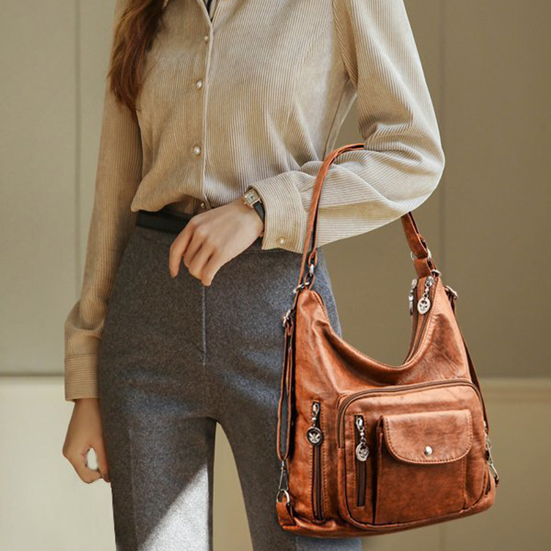 Crossbody Bag for Women - Waterproof Design with Several Pockets