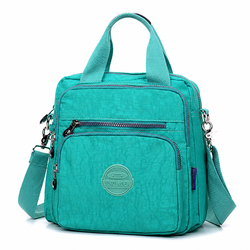 Water-Repellent Multi-Compartment Crossbody Bag