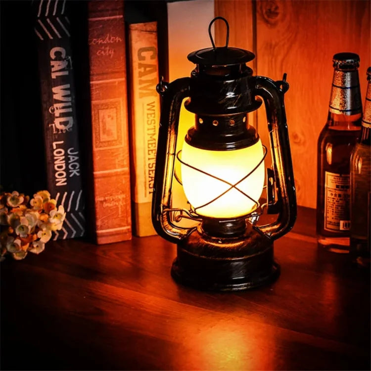Portable Waterproof LED Lantern for Camping – Rechargeable Light with Warm and Flame Settings