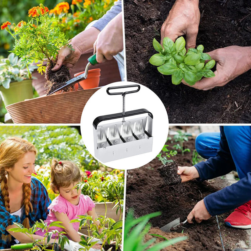 Earth Block Press in Stainless Steel – Eco-Friendly Seed Starting Tool
