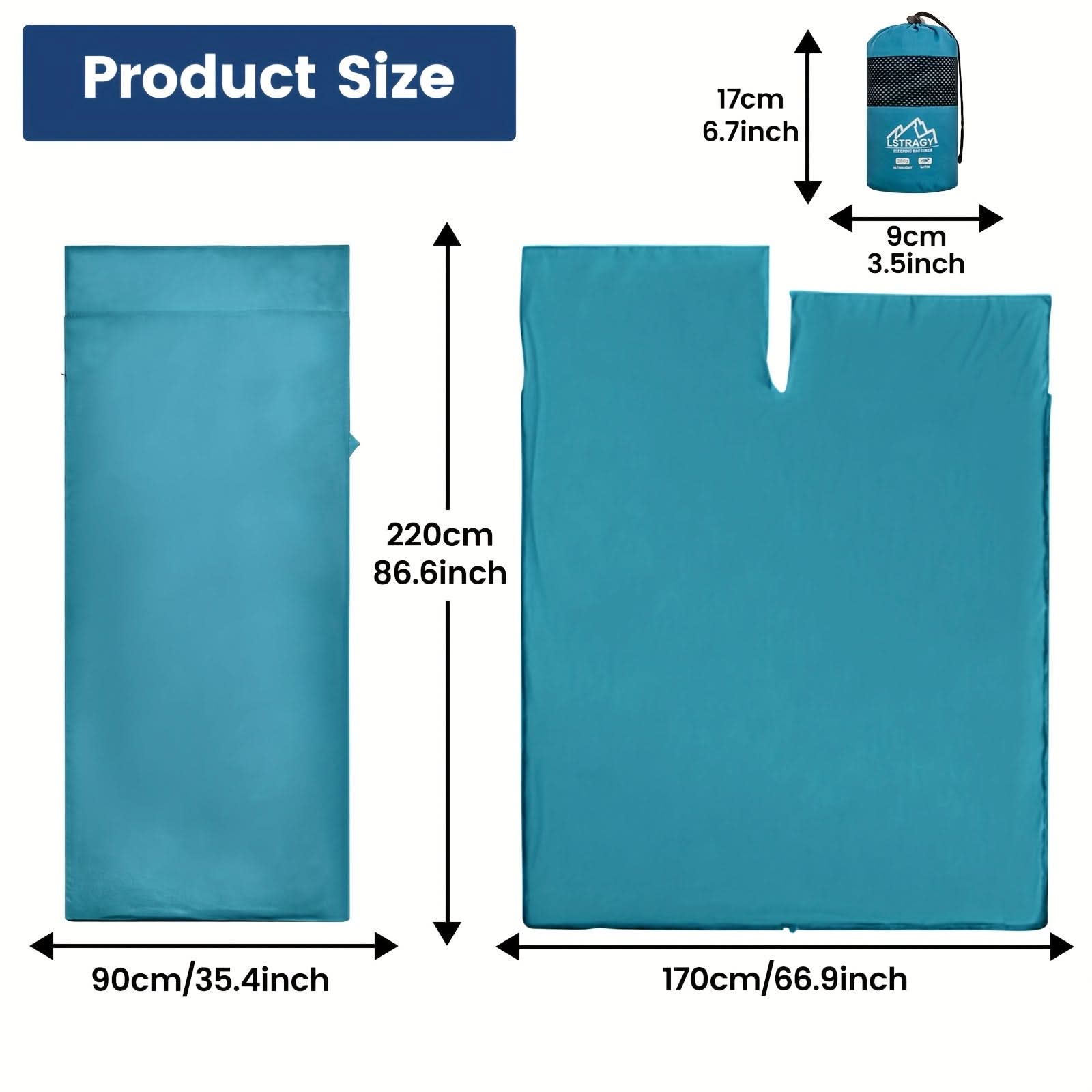 Ultralight Sleeping Bag Liner for Camping and Travel