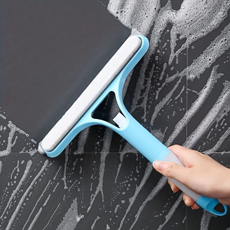 3-in-1 Scraper for Windows and Mirrors with Detachable Microfiber Cloth
