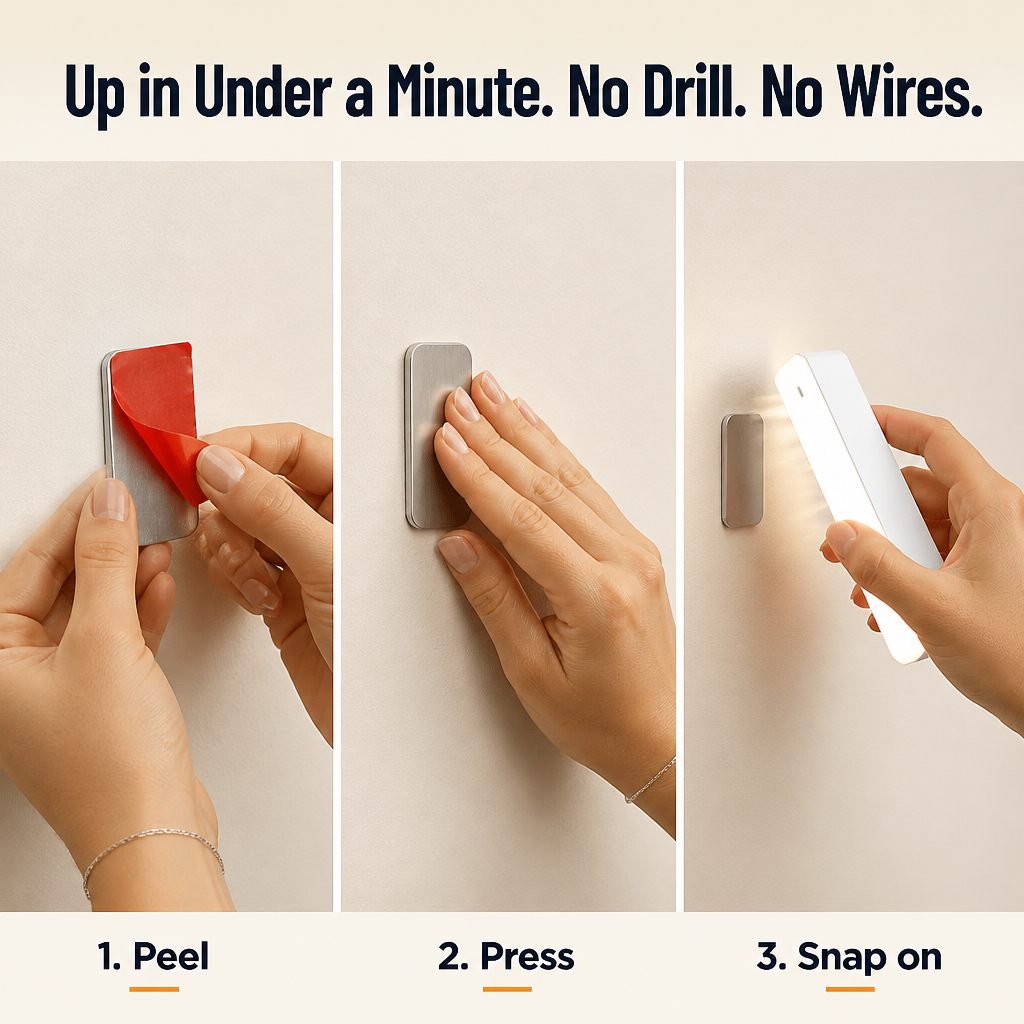 LumaSense™ — Illuminate Any Dark Closet, Hallway or Staircase Without Wiring