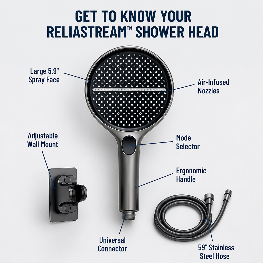 ReliaStream™ — Ignite Your Senses with Unstoppable, Full-Body Water Power