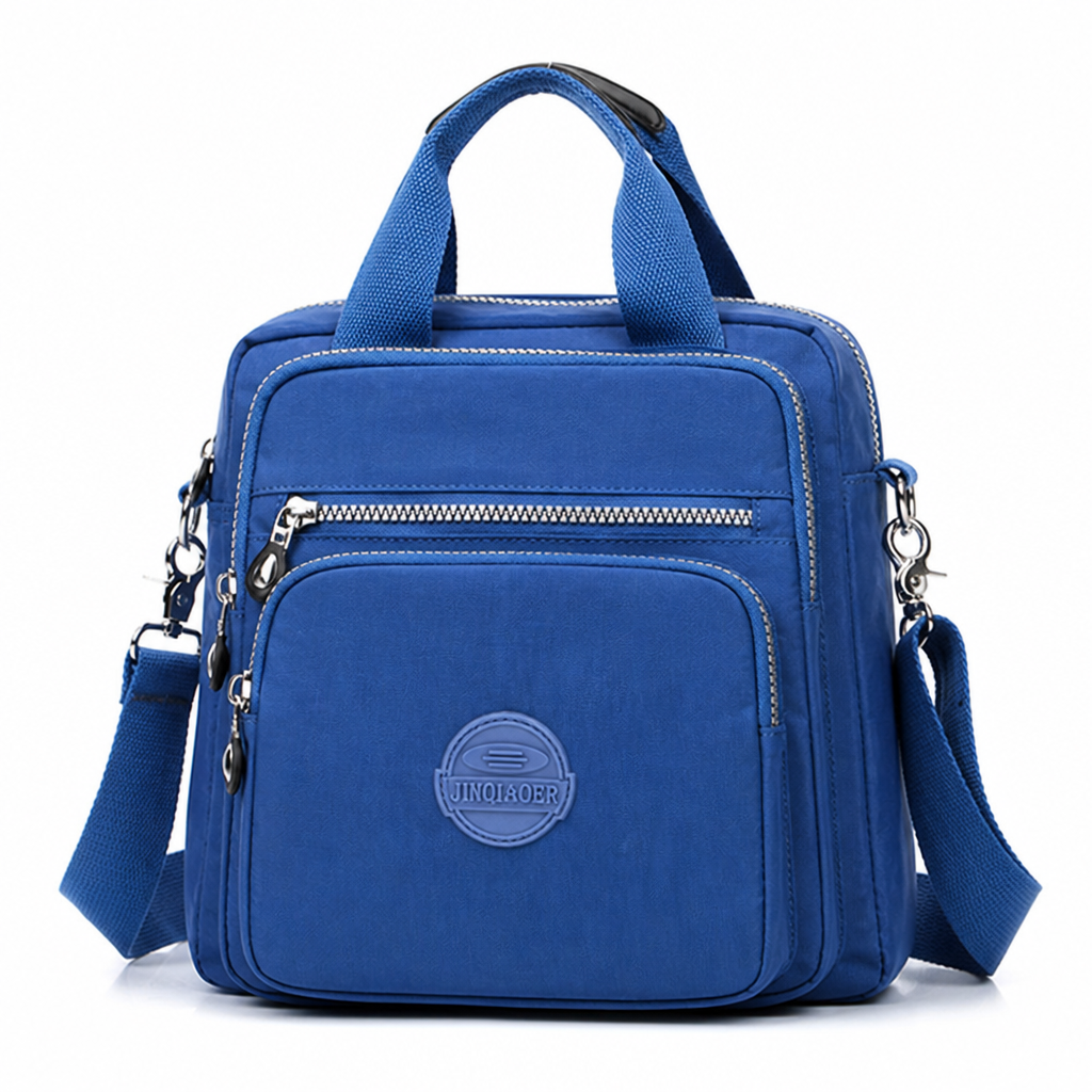 Water-Repellent Multi-Compartment Crossbody Bag