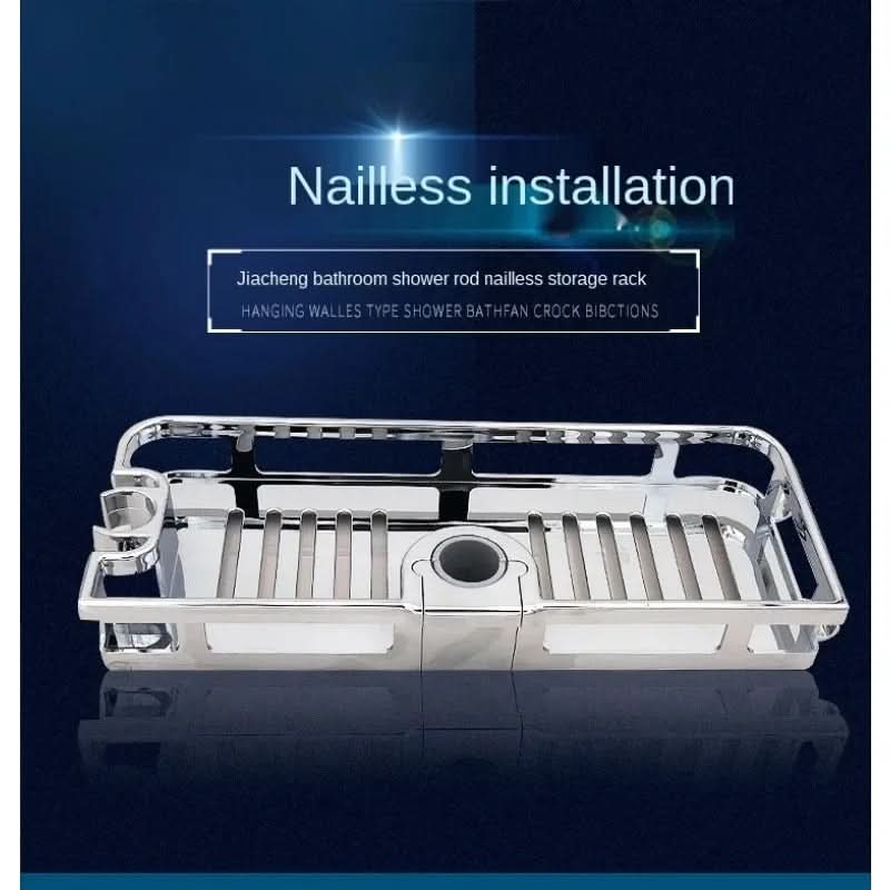 Adjustable Storage Shelf Organizer for Shower Rods