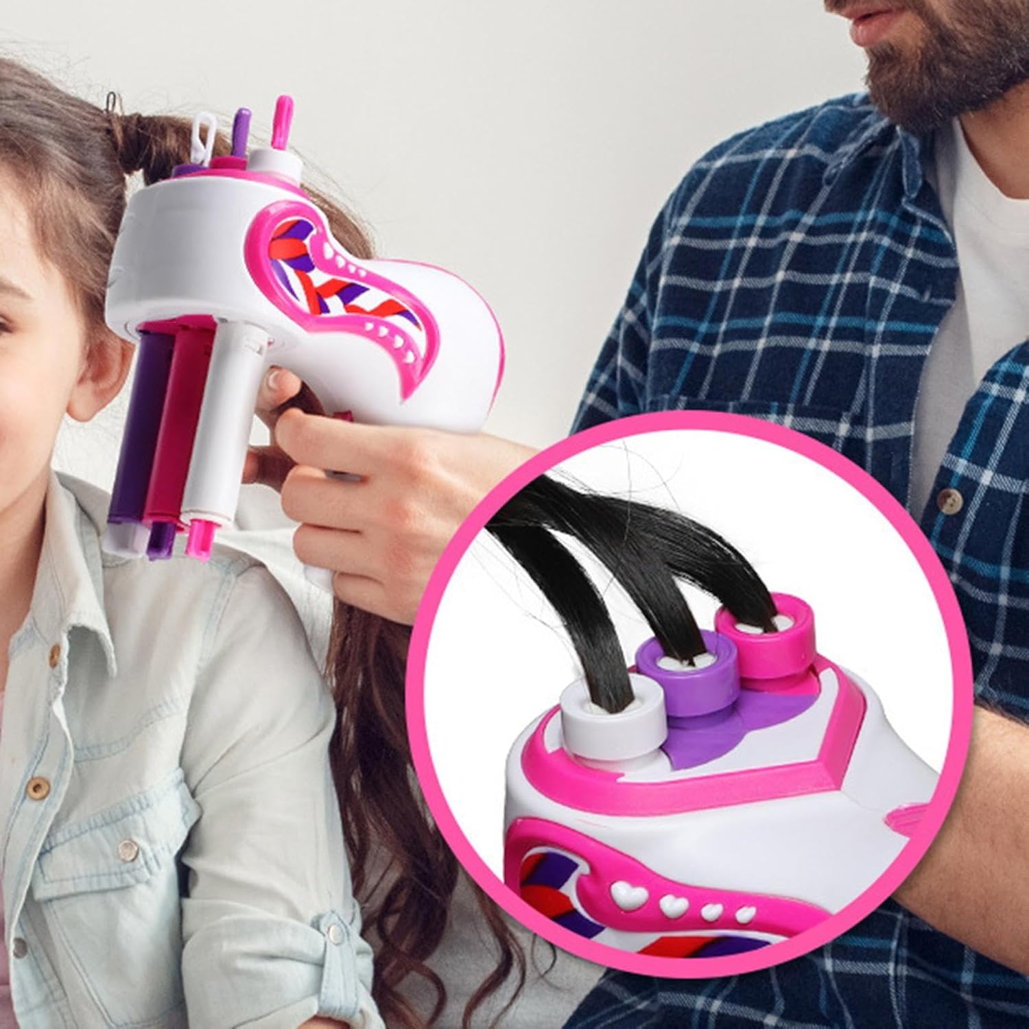 Children's Automatic Hair Braid Maker with Included Accessories