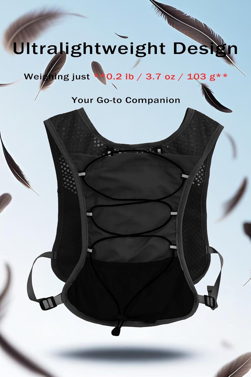 Water Backpack for Hiking and Running - 2L Hydration Vest