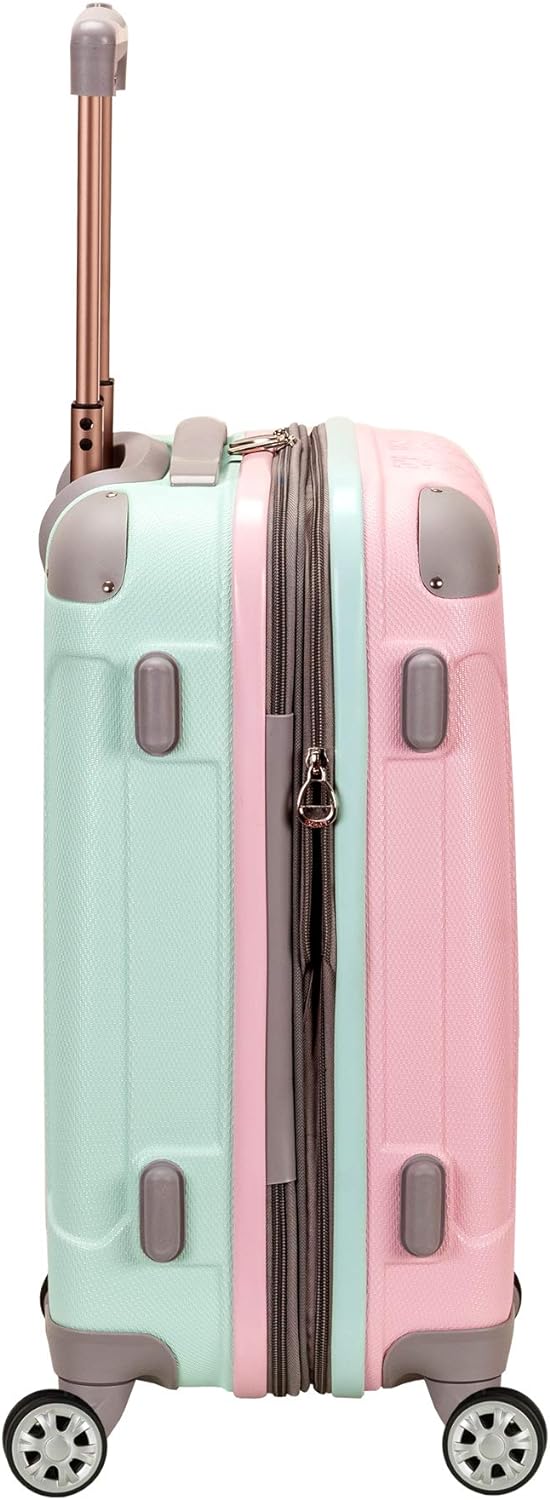 Expandable Hard Shell Carry-On Luggage with 4 Spinning Wheels