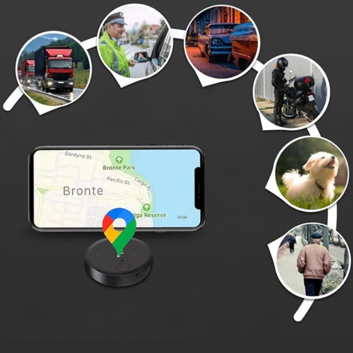 Compact GPS Tracker with Magnet – Real-Time App Tracking for Pets, Cars & Luggage