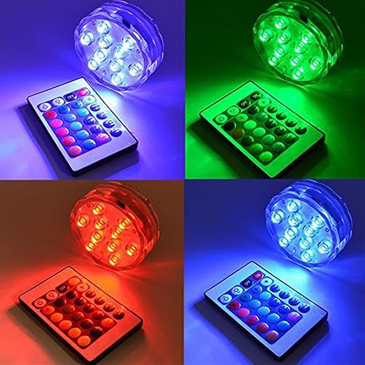 Remote-Controlled Waterproof Pool Lights – 13 LED Bulbs