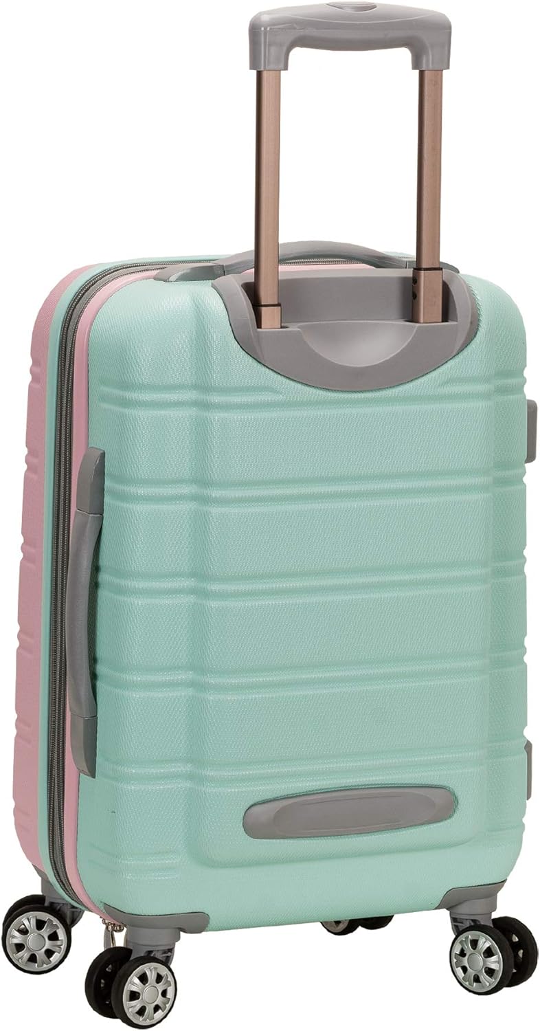 Expandable Hard Shell Carry-On Luggage with 4 Spinning Wheels