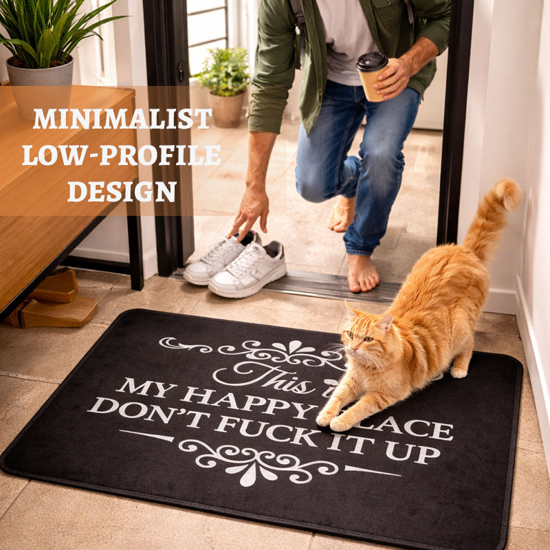 Funny Quote Doormat – Slip-Resistant and Weatherproof