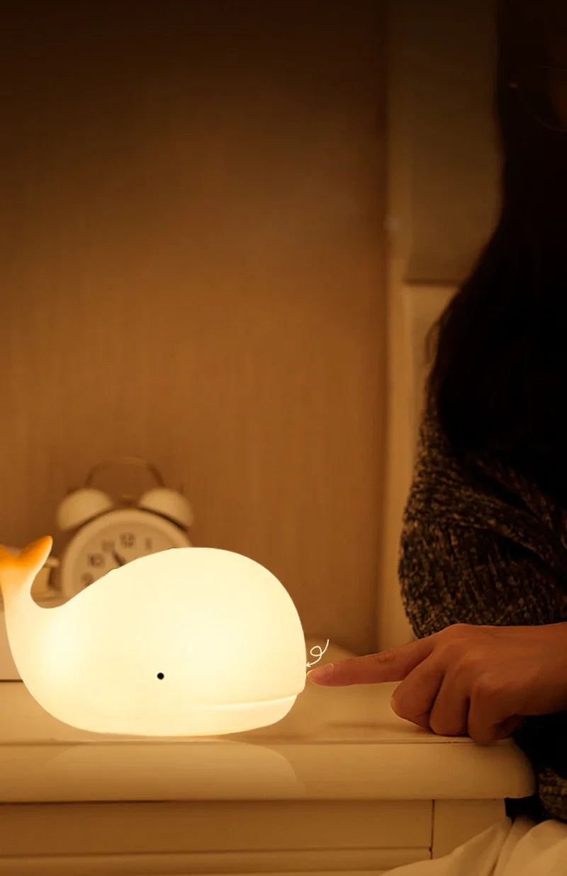 Wall Night Lamp with Color-Changing LED – Touch Control, USB Powered