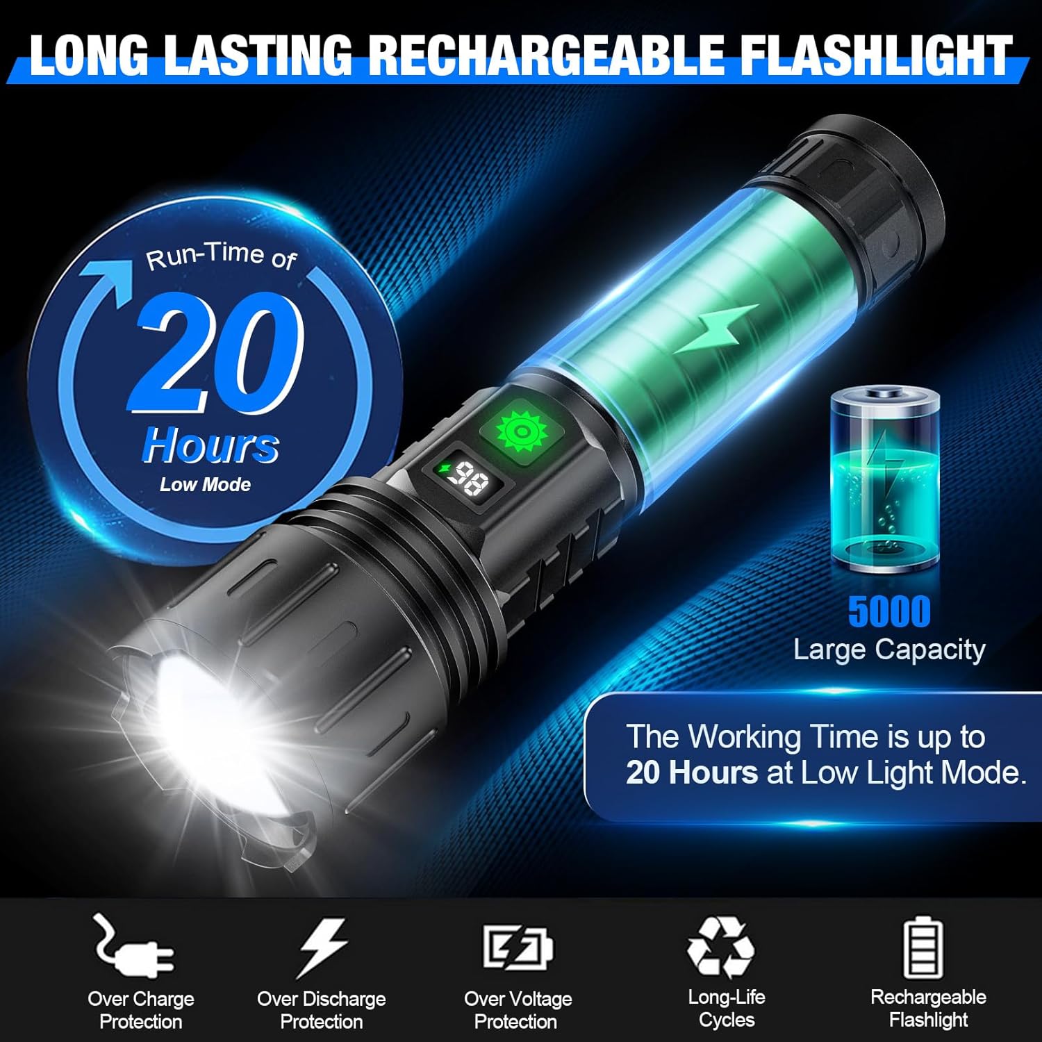 Brilliant Beam Tactical Flashlight