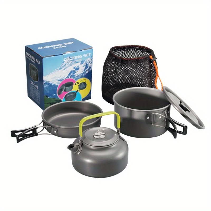 Travel-Friendly Camping Cookware Set for Outdoor Meals