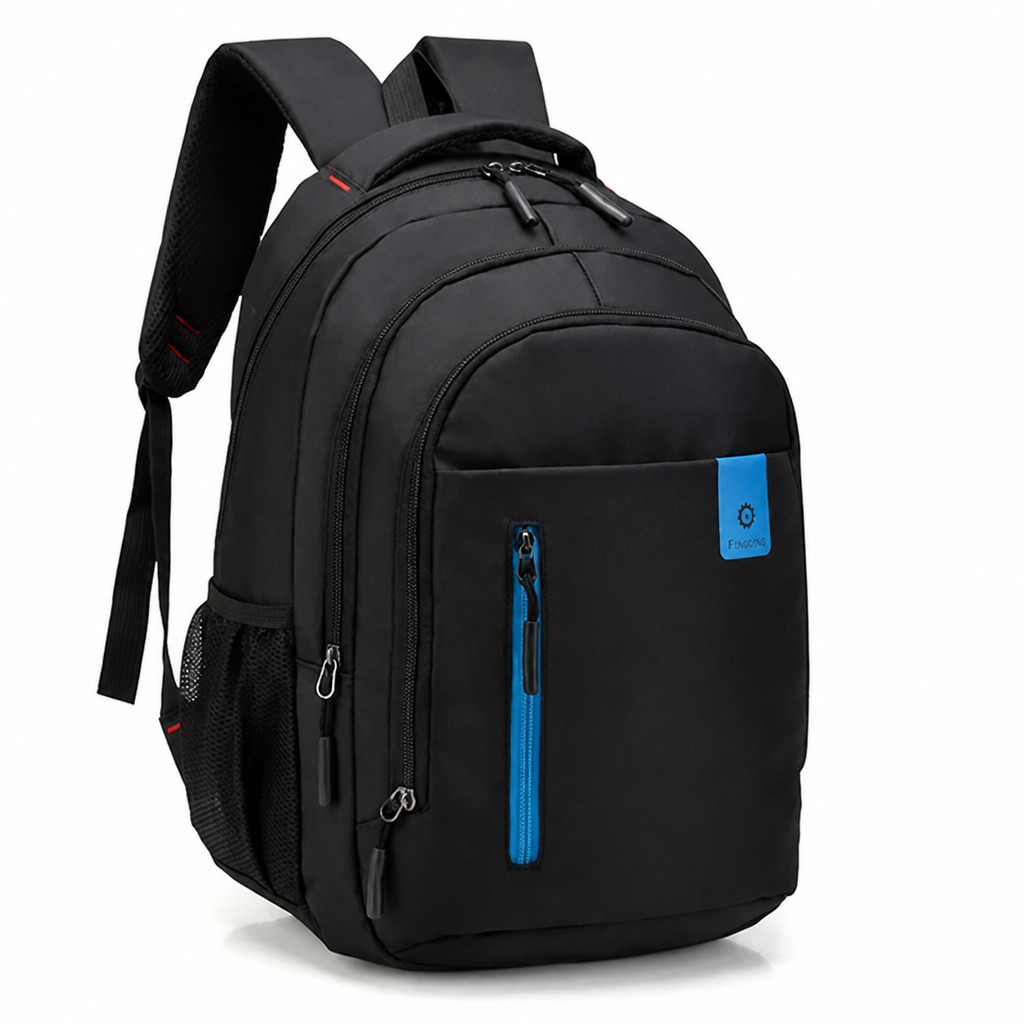 Water-Repellent Oxford USB-Charging Backpack (Fits 15.6in Laptop)