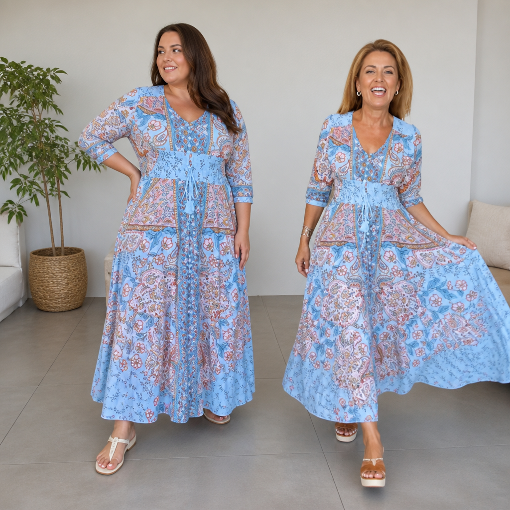 LumaBella™ Floral Dress — Feel Radiant and Cool All Summer Long