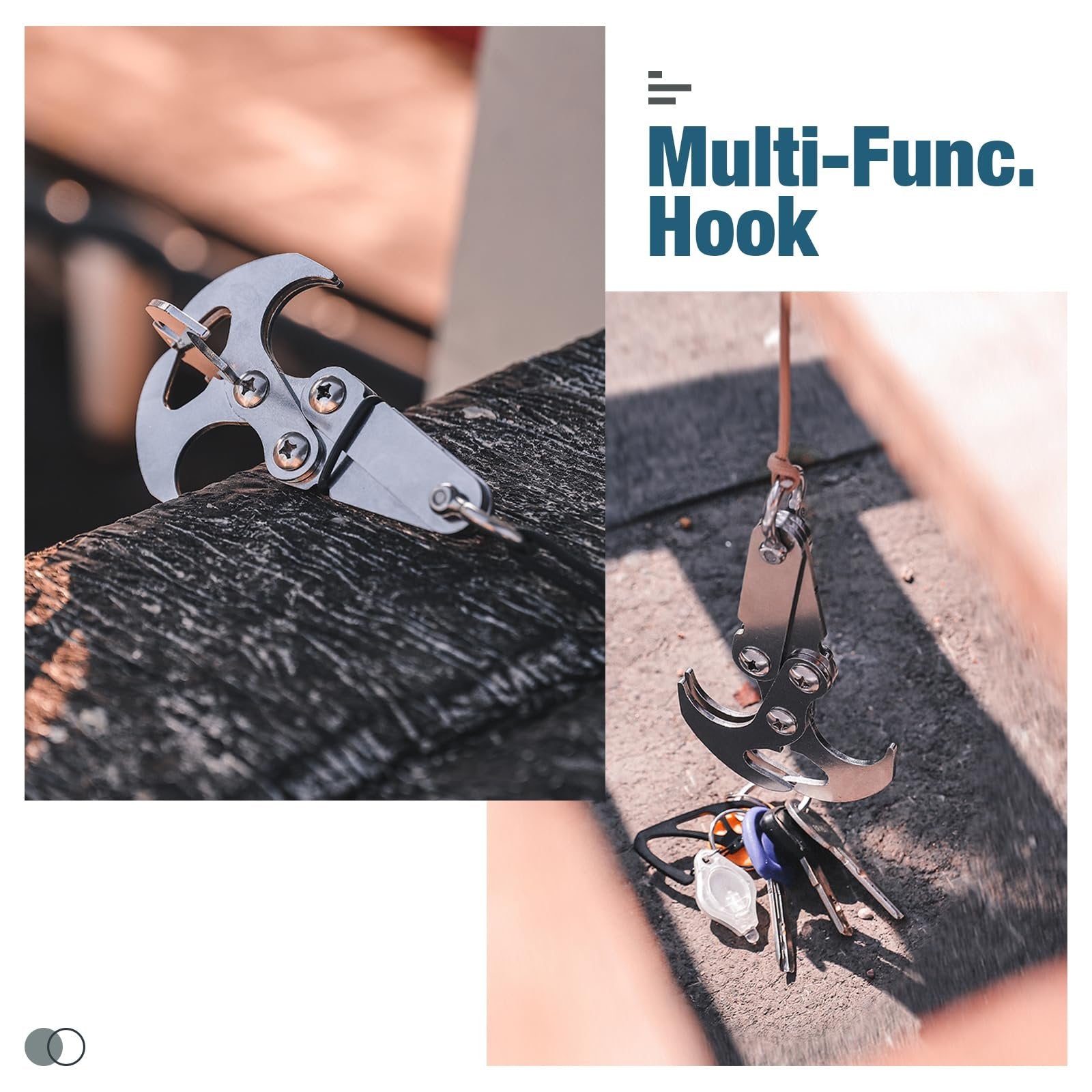Stainless Steel Hook for Camping and Outdoor Use – Versatile Design