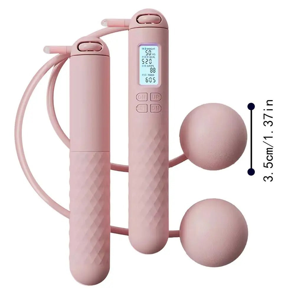 Weighted Jump Rope Without Ropes for Indoor Home Gym Fitness Tracking