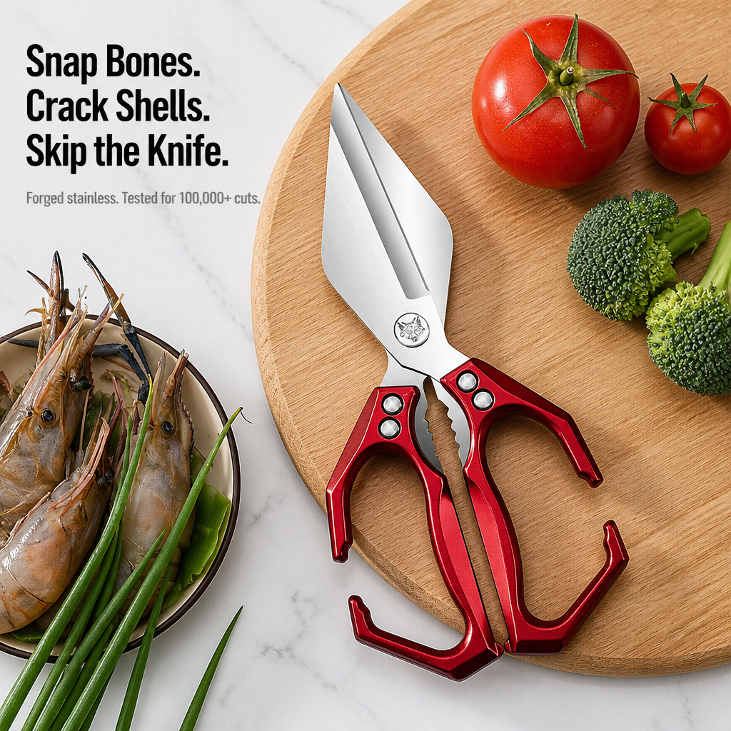 ChefClaw™ — Snap Shells, Crack Bones & Skip the Chef's Knife