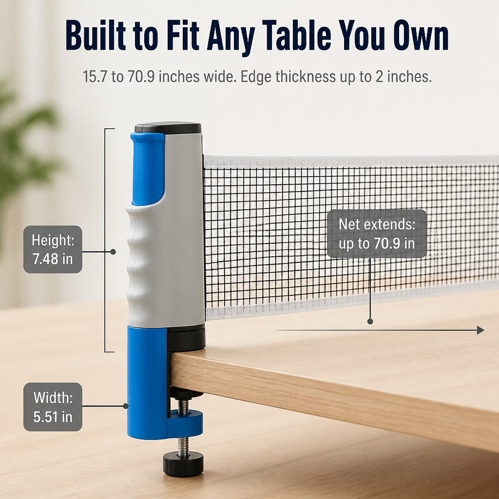 FlexiPong™ — Transform Any Table into a Ping Pong Arena in 30 Seconds
