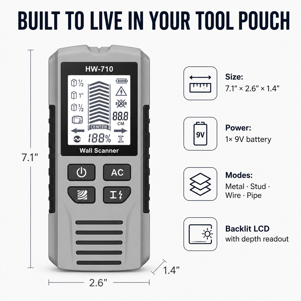 VisiTrace™ — Locate Studs, Pipes & Wires Before Drilling a Single Hole