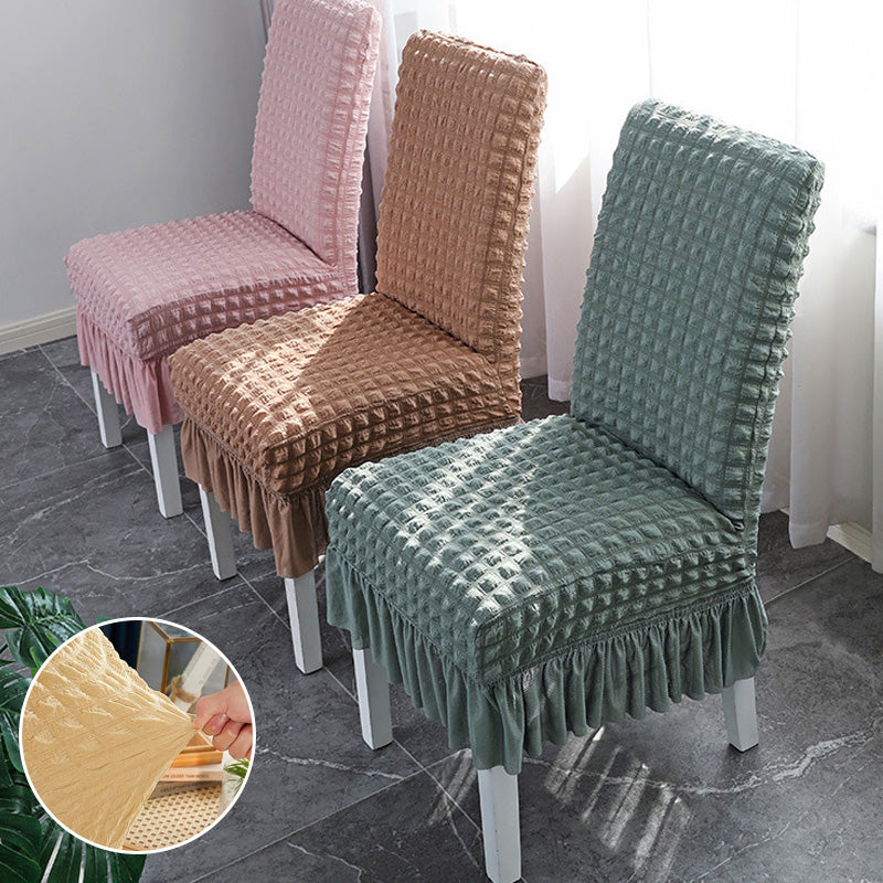 Non-Slip Stretchable Ruffled Chair Covers