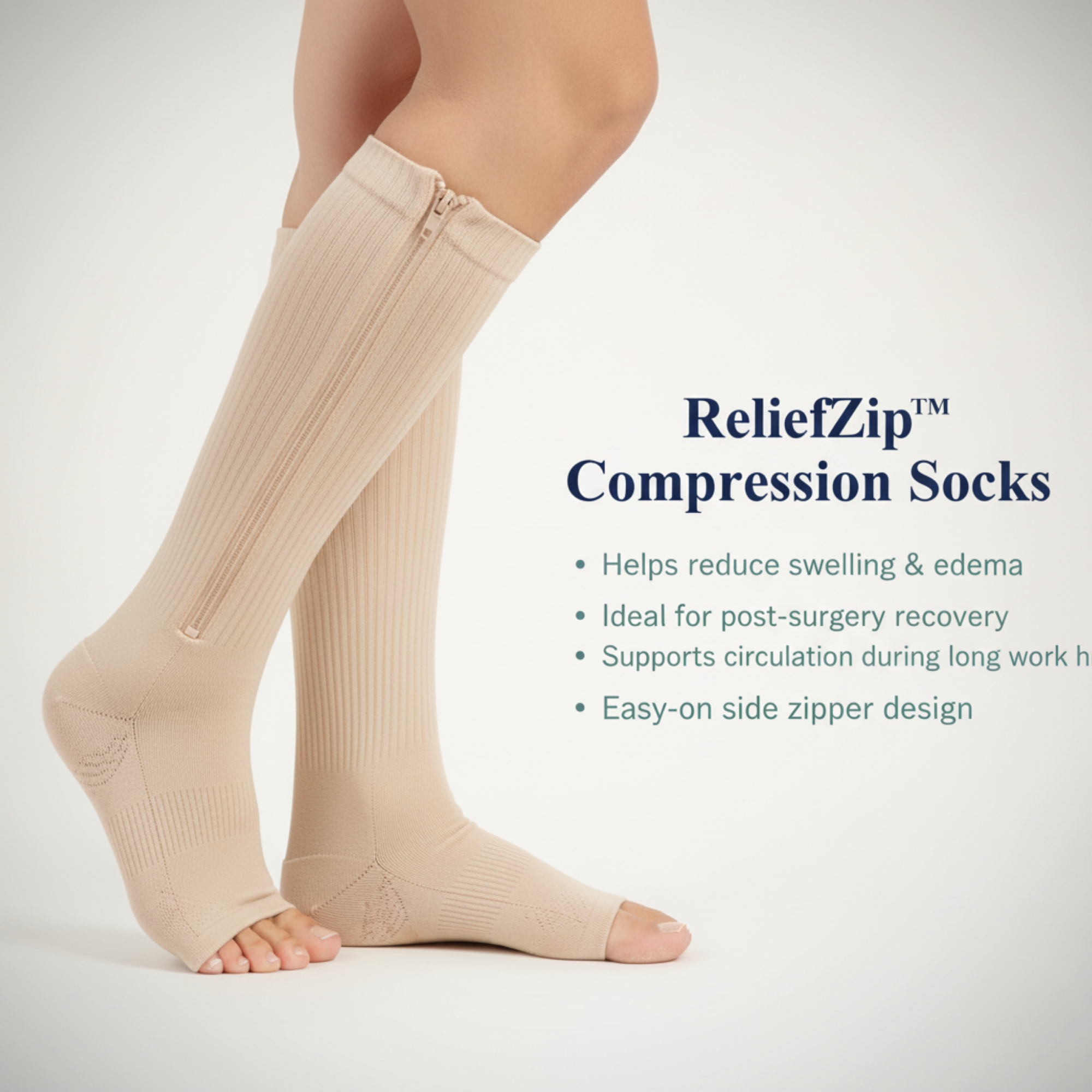 LuminaStride™ — Zip On Lightness That Crushes Leg Pain and Fatigue