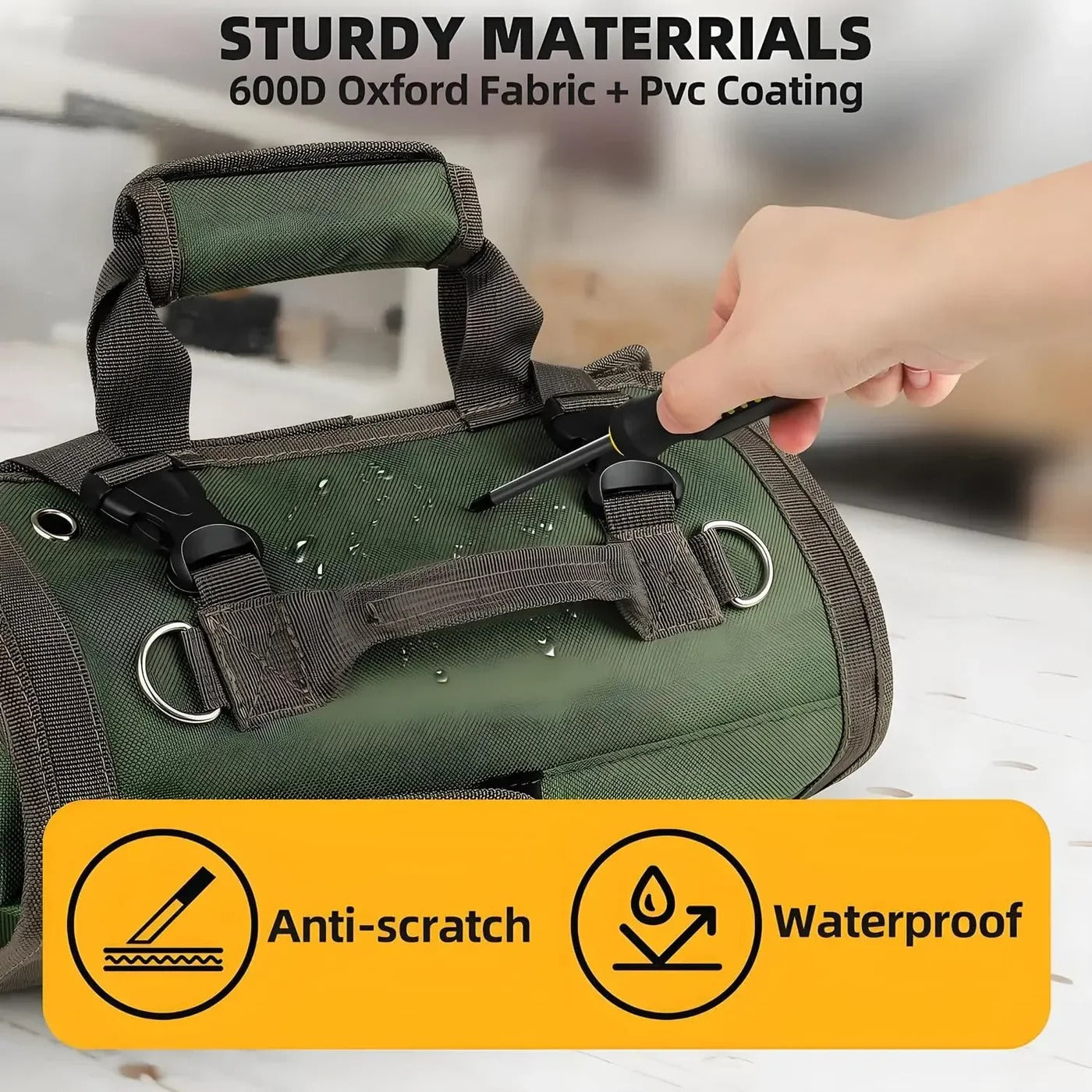 Tool Organizer | Quick Tool Reach | Roll-up and Tidy | ToolRig